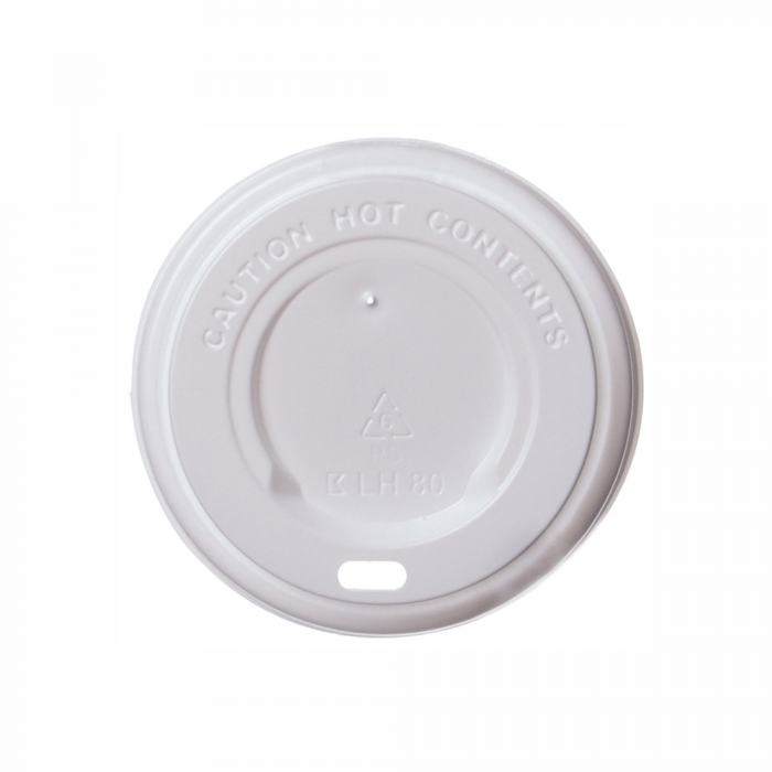 Kaffeebecher Deckel mit Trinköffnung PS weiß Ø 9,0cm